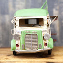 ブリキ おもちゃ 置き物 車 インテリア オブジェ レトロ ビンテージ調 ノスタルジー 風合い おしゃれ 味わい 緑 自動車 ピザ pizza 宅配 【納期C】【akz-2004e-8355】