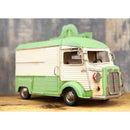 ブリキ おもちゃ 置き物 車 インテリア オブジェ レトロ ビンテージ調 ノスタルジー 風合い おしゃれ 味わい 緑 自動車 ピザ pizza 宅配 【納期C】【akz-2004e-8355】