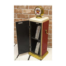 キャビネット 棚 収納 2段 デザイン おしゃれ おもしろ インテリア 扉付き ガスポンプ アメリカン カジュアル 置き物 【納期C】【akz-203ms1624s】