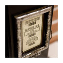 キャビネット 収納棚 2段 黒 ブラック オシャレ おしゃれ おもしろ インテリア 扉付き ガスポンプ デザイン アメリカン カジュアル 置き物 【納期C】【akz-203ms3229s】