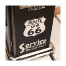 キャビネット 収納棚 2段 黒 ブラック オシャレ おしゃれ おもしろ インテリア 扉付き ガスポンプ デザイン アメリカン カジュアル 置き物 【納期C】【akz-203ms3229s】