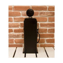 キャビネット 収納棚 2段 黒 ブラック オシャレ おしゃれ おもしろ インテリア 扉付き ガスポンプ デザイン アメリカン カジュアル 置き物 【納期C】【akz-203ms3229s】