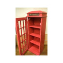 CDラック 収納棚 ラック マルチ 小物収納 コレクションケース おしゃれ かわいい 電話ボックス 赤 レッド インテリア アメカジ 3段 【納期C】【akz-204ms3076-3d】