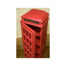 CDラック 収納棚 ラック マルチ 小物収納 コレクションケース おしゃれ かわいい 電話ボックス 赤 レッド インテリア アメカジ 3段 【納期C】【akz-204ms3076-3d】