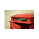 CDラック 収納棚 ラック マルチ 小物収納 コレクションケース おしゃれ かわいい 電話ボックス 赤 レッド インテリア アメカジ 3段 【納期C】【akz-204ms3076-3d】