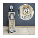 CDラック 収納棚 4段 ラック 扉付き 小物収納 コレクションケース おしゃれ かわいい ガスポンプ デザイン インテリア アメカジ 棚 【納期C】【akz-205ms3229-b】