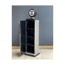 CDラック 収納棚 4段 ラック 扉付き 小物収納 コレクションケース おしゃれ かわいい ガスポンプ デザイン インテリア アメカジ 棚 【納期C】【akz-205ms3229-b】