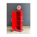 CDラック 収納棚 4段 ラック 扉つき 赤 レッド 小物収納 コレクションケース おしゃれ かわいい ガスポンプ デザイン インテリア アメカジ 【納期C】【akz-205ms3236-b】