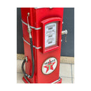 CDラック 収納棚 4段 ラック 扉つき 赤 レッド 小物収納 コレクションケース おしゃれ かわいい ガスポンプ デザイン インテリア アメカジ 【納期C】【akz-205ms3236-b】