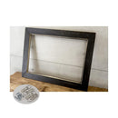 ウッドフレーム 枠 額 フレーム 木製 デコレーション インテリア オブジェ 白 ホワイト ゴールド アンティーク調 レトロ ビンテージ風 【納期C】【akz-25397b-fr-l】