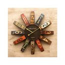 掛け時計 壁掛時計 円形 丸型 おしゃれ インダストリアル レトロ カジュアル アメリカン 西海岸 ナンバープレート デザイン モチーフ 【納期C】【akz-3a359】