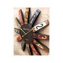 掛け時計 壁掛時計 円形 丸型 おしゃれ インダストリアル レトロ カジュアル アメリカン 西海岸 ナンバープレート デザイン モチーフ 【納期C】【akz-3a359】