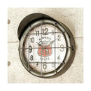 掛時計 壁掛け時計 円形 丸型 おしゃれ インダストリアル インテリア アメカジ 西海岸 ROUTE66 ルート66 潜水艦 デザイン モチーフ イエロー 黄色 ゴールド 【納期C】【akz-5a064】