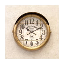 掛時計 壁掛け時計 円形 丸型 おしゃれ インダストリアル インテリア アメカジ 西海岸 ROUTE66 ルート66 潜水艦 デザイン モチーフ イエロー 黄色 ゴールド 【納期C】【akz-5a064】