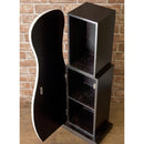 キャビネット 収納棚 扉付き ボールリングのピン アメカジ おしゃれ カジュアル インテリア CDラック アクセント 子ども部屋 リビング 店舗 【納期C】【akz-6113】