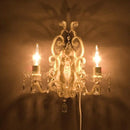 シャンデリア 壁掛け 壁面 おしゃれ ゴージャス レトロ 電気 照明 ブラケット 北欧 【納期C】【akz-67d304079】