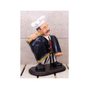 ワインホルダー メニューボード おしゃれ カフェ レストラン 飲食店 ワイン 置き物 インテリア おもしろ デザイン シェフ コック モチーフ 【納期C】【akz-a1603】