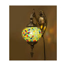 ウォールランプ エキゾチック 雰囲気 インテリア 照明 壁面 壁掛け モザイクガラス モザイクタイル ウォールトライト led対応 モダン クラシック レトロ 【納期C】【akz-b001】