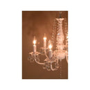 シャンデリア ホワイト 白 照明 LED電球対応 6灯 おしゃれ かわいい ガーリー 姫系 フェミニン 女子 シーリング ライト 天井 ゴージャス 【納期C】【akz-bessi-p6d-white】