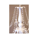 シャンデリア ホワイト 白 照明 LED電球対応 8灯 おしゃれ かわいい ガーリー 姫系 フェミニン シーリング ライト 天井 ゴージャス 豪華 【納期C】【akz-bessi-p8d-white】