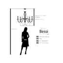 シャンデリア ホワイト 白 照明 LED電球対応 8灯 おしゃれ かわいい ガーリー 姫系 フェミニン シーリング ライト 天井 ゴージャス 豪華 【納期C】【akz-bessi-p8d-white】