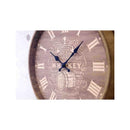 壁掛け時計 ウォールクロック アナログ 円 丸 おしゃれ インテリア ウイスキー 樽 モチーフ デザイン 木製 秒針無し アメリカ カジュアル 【納期C】【akz-btwc19002】