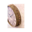 壁掛け時計 ウォールクロック アナログ 円 丸 おしゃれ インテリア ウイスキー 樽 モチーフ デザイン 木製 秒針無し アメリカ カジュアル 【納期C】【akz-btwc19002】