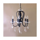 シャンデリア 5灯 led対応 おしゃれ レトロ 北欧 アンティーク調 シンプル 天井 吊下げ 照明 クラシック ヨーロピアン ホワイト 白 ブラック 黒 電気 マット調 【納期C】【akz-butter】