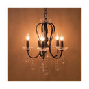 シャンデリア 5灯 led対応 おしゃれ レトロ 北欧 アンティーク調 シンプル 天井 吊下げ 照明 クラシック ヨーロピアン ホワイト 白 ブラック 黒 電気 マット調 【納期C】【akz-butter】