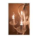 シャンデリア 5灯 led対応 おしゃれ レトロ 北欧 アンティーク調 シンプル 天井 吊下げ 照明 クラシック ヨーロピアン ホワイト 白 ブラック 黒 電気 マット調 【納期C】【akz-butter】