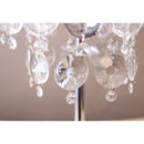 テーブルランプ 照明 置き型 卓上 LED電球対応 シャンデリア おしゃれ レトロ アンティーク調 かわいい クリスタルビーズ 美しい きれい 【納期C】【akz-cherry-t1d】