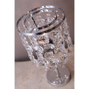 テーブルランプ 照明 置き型 卓上 LED電球対応 シャンデリア おしゃれ レトロ アンティーク調 かわいい クリスタルビーズ 美しい きれい 【納期C】【akz-cherry-t1d】