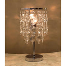 テーブルランプ 照明 置き型 卓上 LED電球対応 シャンデリア おしゃれ レトロ アンティーク調 かわいい クリスタルビーズ 美しい きれい 【納期C】【akz-cherry-t1d】