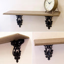 ウォールシェルフ 棚 壁 壁面 取り付け 設置 コベント アイアン アンティーク調 おしゃれ ヨーロピアン 北欧 木製 鉄製 装飾 デザイン 【納期C】【akz-cv19-003】