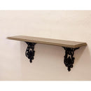 ウォールシェルフ 棚 壁 壁面 取り付け 設置 コベント アイアン アンティーク調 おしゃれ ヨーロピアン 北欧 木製 鉄製 装飾 デザイン 【納期C】【akz-cv19-003】