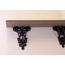 ウォールシェルフ 棚 壁 壁面 取り付け 設置 コベント アイアン アンティーク調 おしゃれ ヨーロピアン 北欧 木製 鉄製 装飾 デザイン 【納期C】【akz-cv19-003】