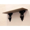 ウォールシェルフ 棚 壁 壁面 取り付け 設置 コベント アイアン アンティーク調 おしゃれ ヨーロピアン 北欧 木製 鉄製 装飾 デザイン 【納期C】【akz-cv19-003】