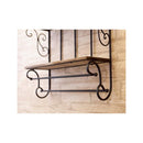 ウォールシェルフ 壁 フック 収納 棚 ラック 壁面 壁掛け ヨーロピアン 北欧 おしゃれ シック レトロ アンティーク調 インテリア クラシック お洒落 2段 収納棚 【納期C】【akz-cy18120】