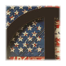 木製ボード インテリア 星条旗 アメリカ ピース マーク 置き物 オブジェ アンティーク調 レトロ USA 壁掛け プレート 【納期C】【akz-dc815bkg53】
