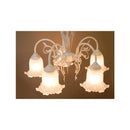 シャンデリア おしゃれ 北欧 5灯 ゴージャス ヨーロピアン 天井照明 曲線美 カーブ 電気 チェーン 長さ調節 長さ調整 レトロ インテリア アンティーク 【納期C】【akz-dl16569-5p】