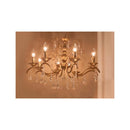 シャンデリア ゴールド 金色 照明 LED電球対応 8灯 煌びやか おしゃれ シーリング ライト 天井 ゴージャス 豪華 上品 重厚感 アンティーク 【納期C】【akz-fiona-p8d】