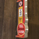 看板 インテリア 照明 LED ライト サイン ガレージ 車庫 ガソリンスタンド 倉庫 看板灯 看板照明 室内 屋内 電池式 壁掛け アメリカン 【納期C】【akz-gb22303】