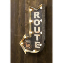 看板 インテリア 照明 LEDライト サイン ルート66 ROUTE ガレージ 車庫 倉庫 矢印 看板灯 看板照明 おしゃれ 電池 壁掛け アメリカン 雑貨 【納期C】【akz-gb22304gak】