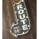 看板 インテリア 照明 LEDライト サイン ルート66 ROUTE ガレージ 車庫 倉庫 矢印 看板灯 看板照明 おしゃれ 電池 壁掛け アメリカン 雑貨 【納期C】【akz-gb22304gak】
