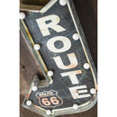 看板 インテリア 照明 LEDライト サイン ルート66 ROUTE ガレージ 車庫 倉庫 矢印 看板灯 看板照明 おしゃれ 電池 壁掛け アメリカン 雑貨 【納期C】【akz-gb22304gak】