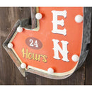 看板 インテリア 照明 LED ライト サイン 矢印 OPEN オープン 店舗 ショップ 看板灯 おしゃれ オブジェ 室内 屋内 電池式 壁掛け アメリカ 【納期C】【akz-gb22305gak】