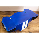 ウォールシェルフ 壁面 壁 ラック シェルフ 飾り棚 棚 車 デザイン おもしろ インテリア ガラス天板 コレクションラック 青 ブルー 【納期C】【akz-gk060】