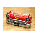 ウォールシェルフ 壁面 ラック 飾り棚 子供 子ども部屋 車 おもしろ インテリア ガラス コレクションラック 赤 レッド かわいい おしゃれ 【納期C】【akz-gk19286】