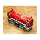 ウォールシェルフ 壁面 ラック 飾り棚 子供 子ども部屋 車 おもしろ インテリア ガラス コレクションラック 赤 レッド かわいい おしゃれ 【納期C】【akz-gk19286】