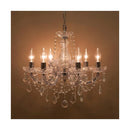 シャンデリア led対応 照明 豪華 アクセント 6灯 天井 照明 吊り下げ ヨーロピアン おしゃれ クラシック デザイン 派手 レトロ クリア 電気 姫系 ガーリー 【納期C】【akz-glxy-6】